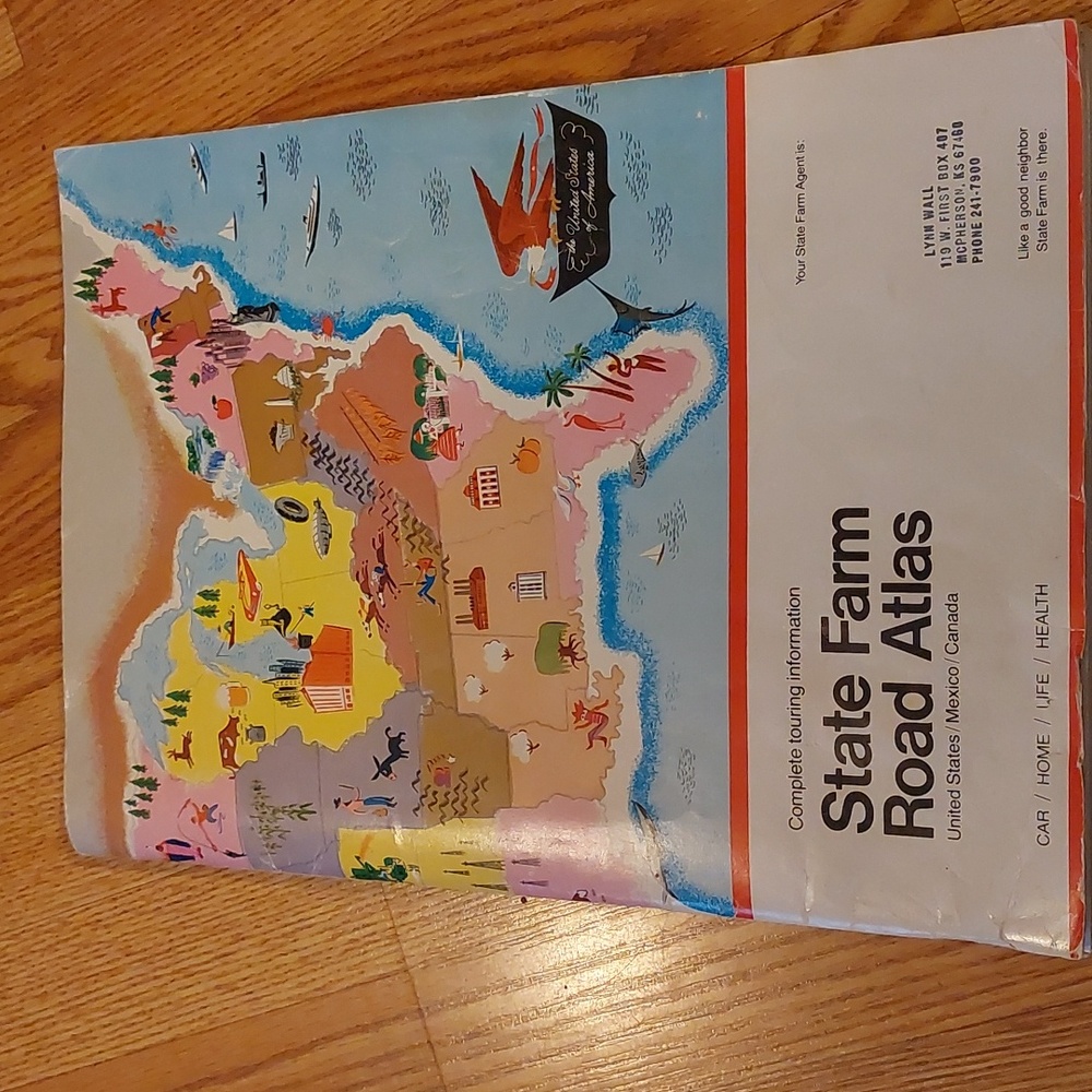 Vintage 1982 Rand McNally Road Atlas